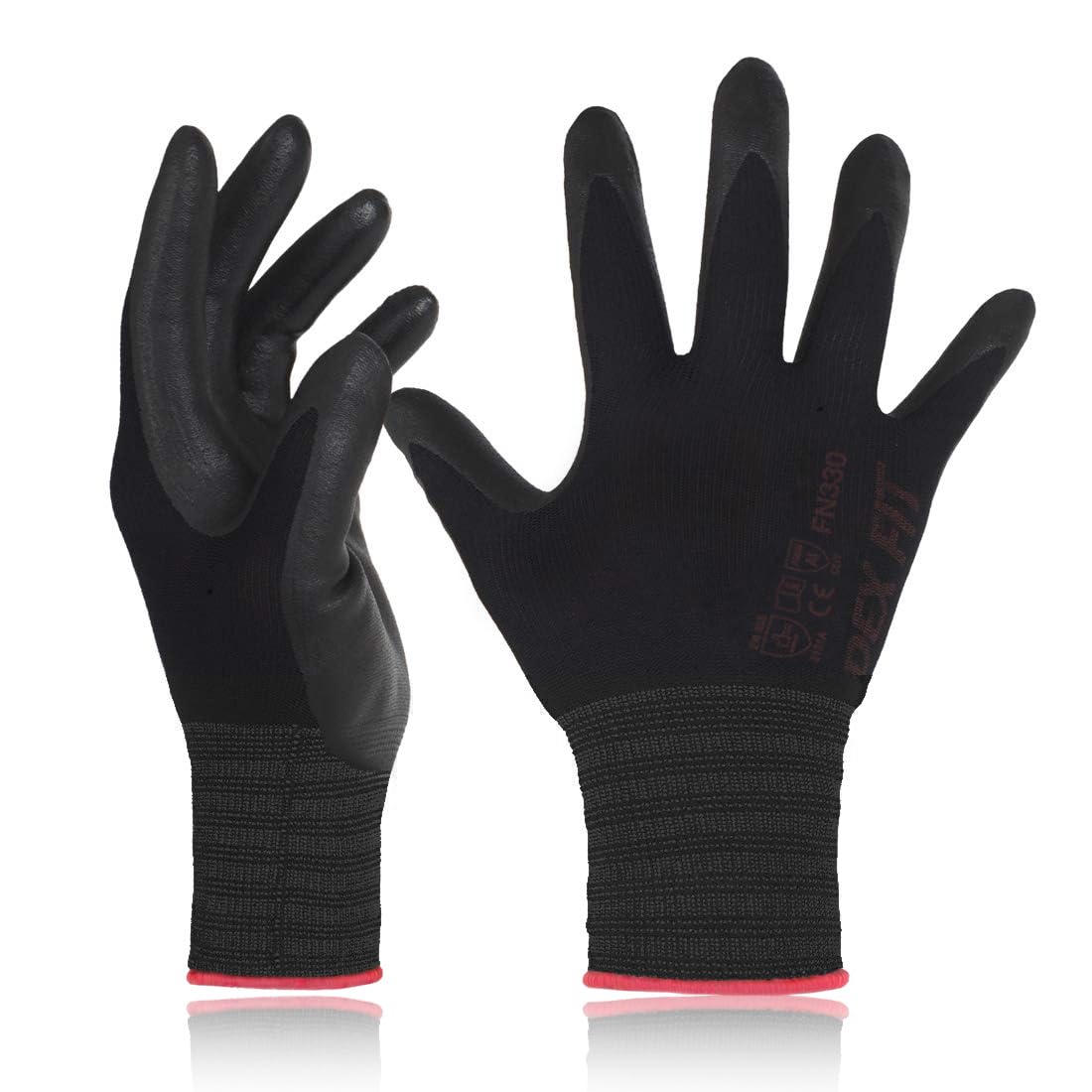 DEX FIT Nitrile Work Gloves FN330 - Comfortable & Durable Grip