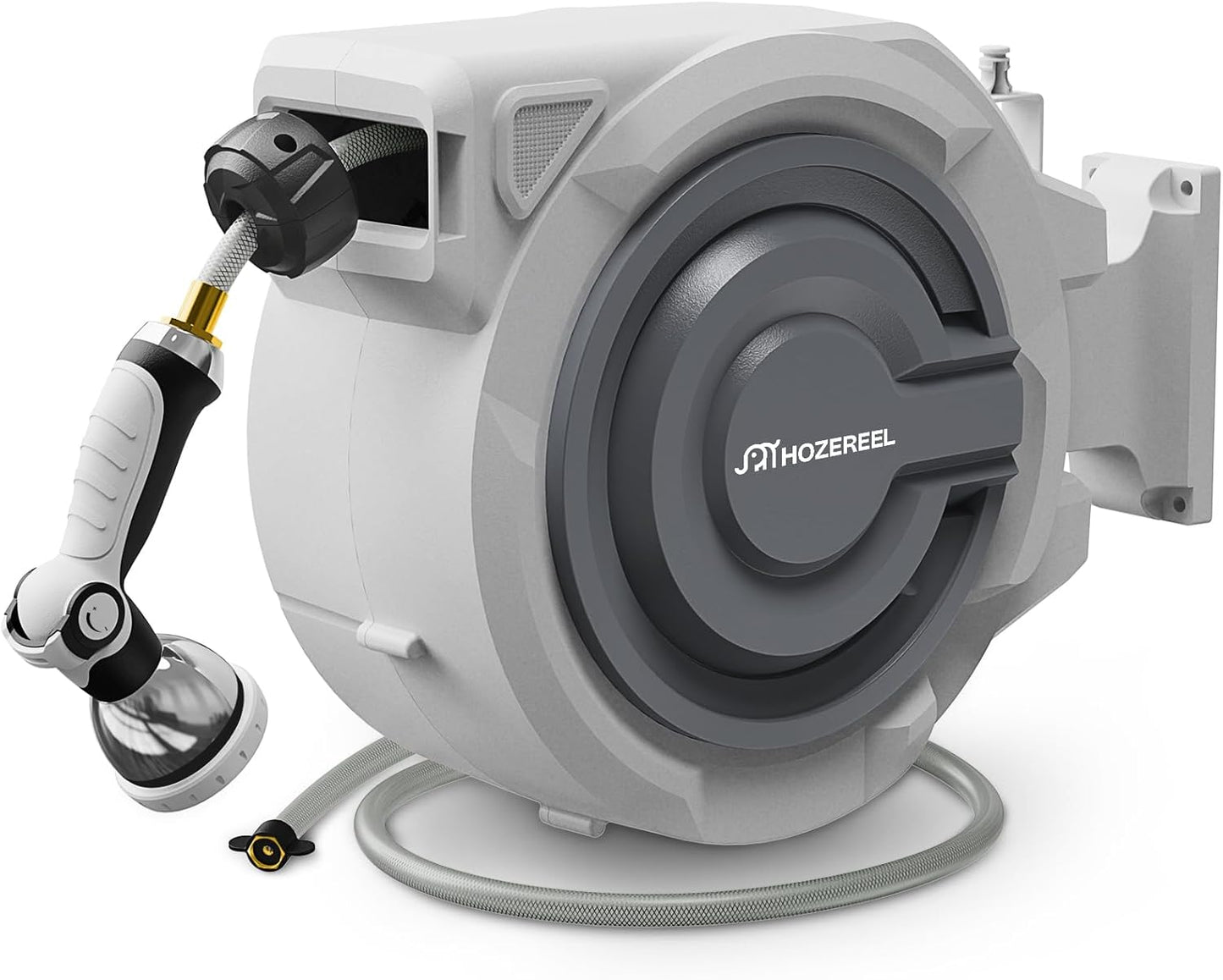 110 FT Retractable Garden Hose Reel for Effortless Watering