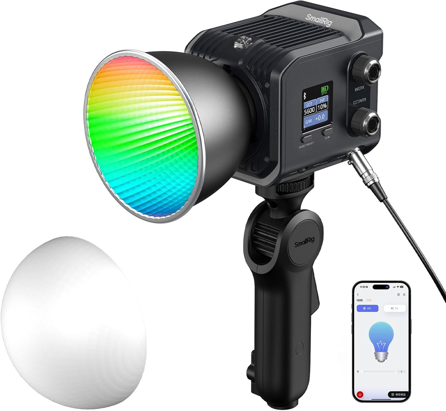 SmallRig RC 100C RGBWW LED Video Light for Professional Use