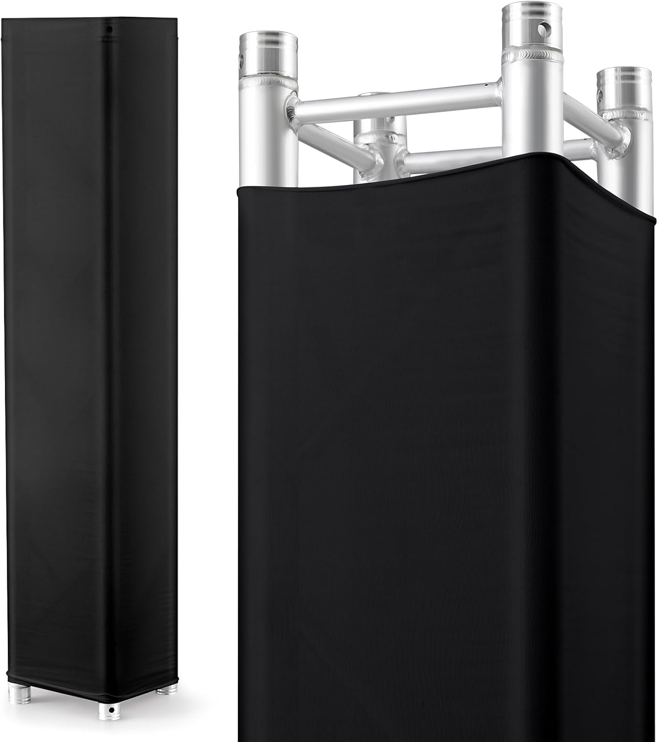 2 Pcs Black Truss Cover for 8.2 ft x 12 in Truss Systems