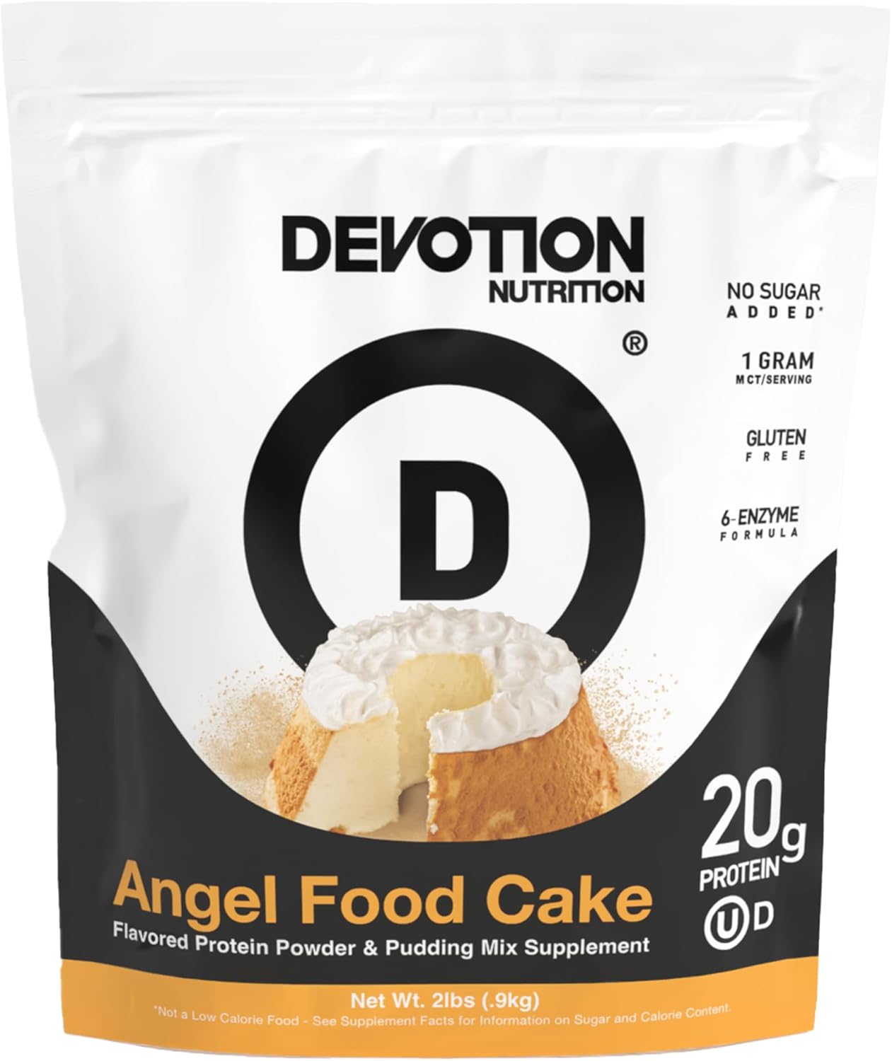 Devotion Nutrition Protein Powder Angel Food Cake Flavor 2lb