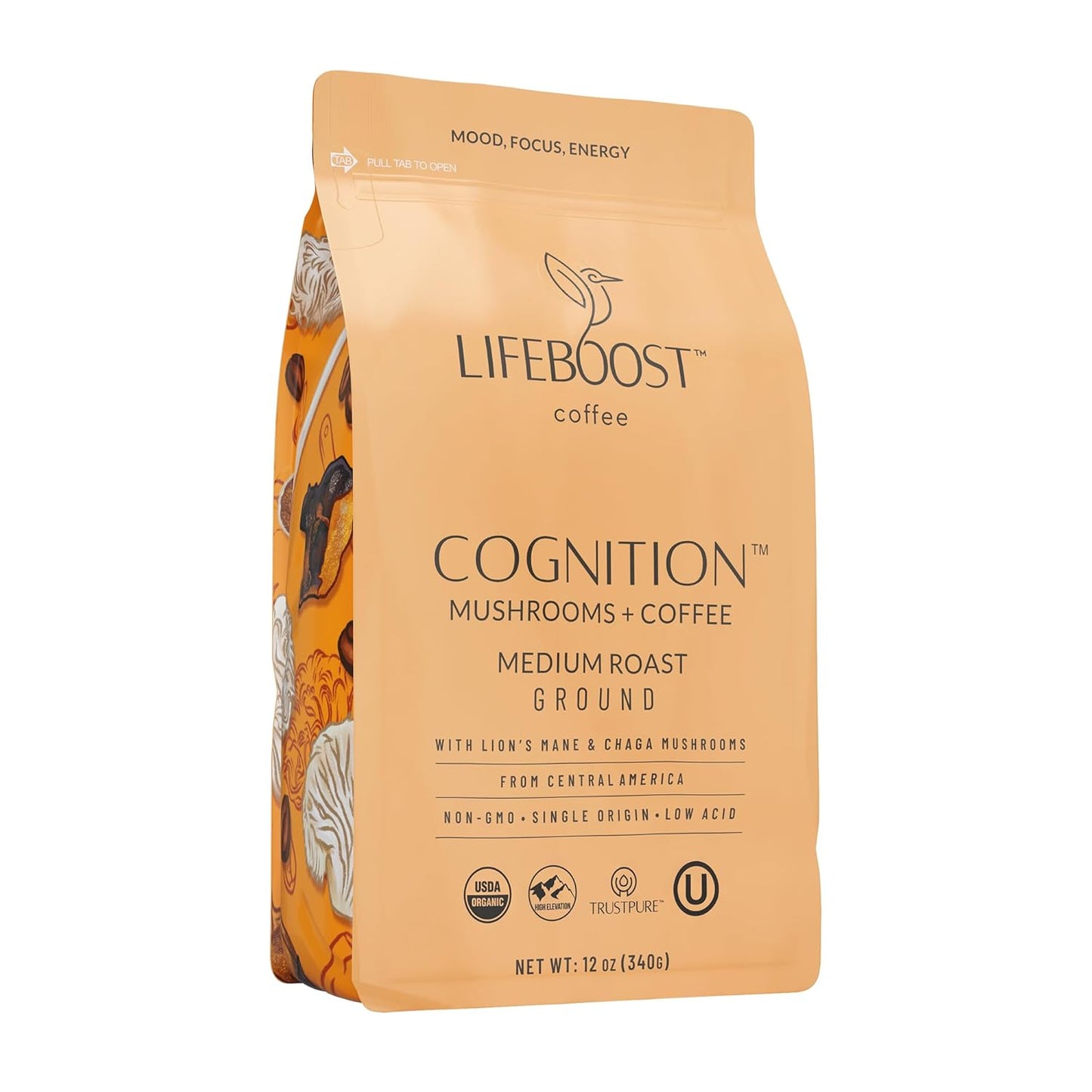 Organic Adaptogenic Mushroom Coffee - Boost Cognition!