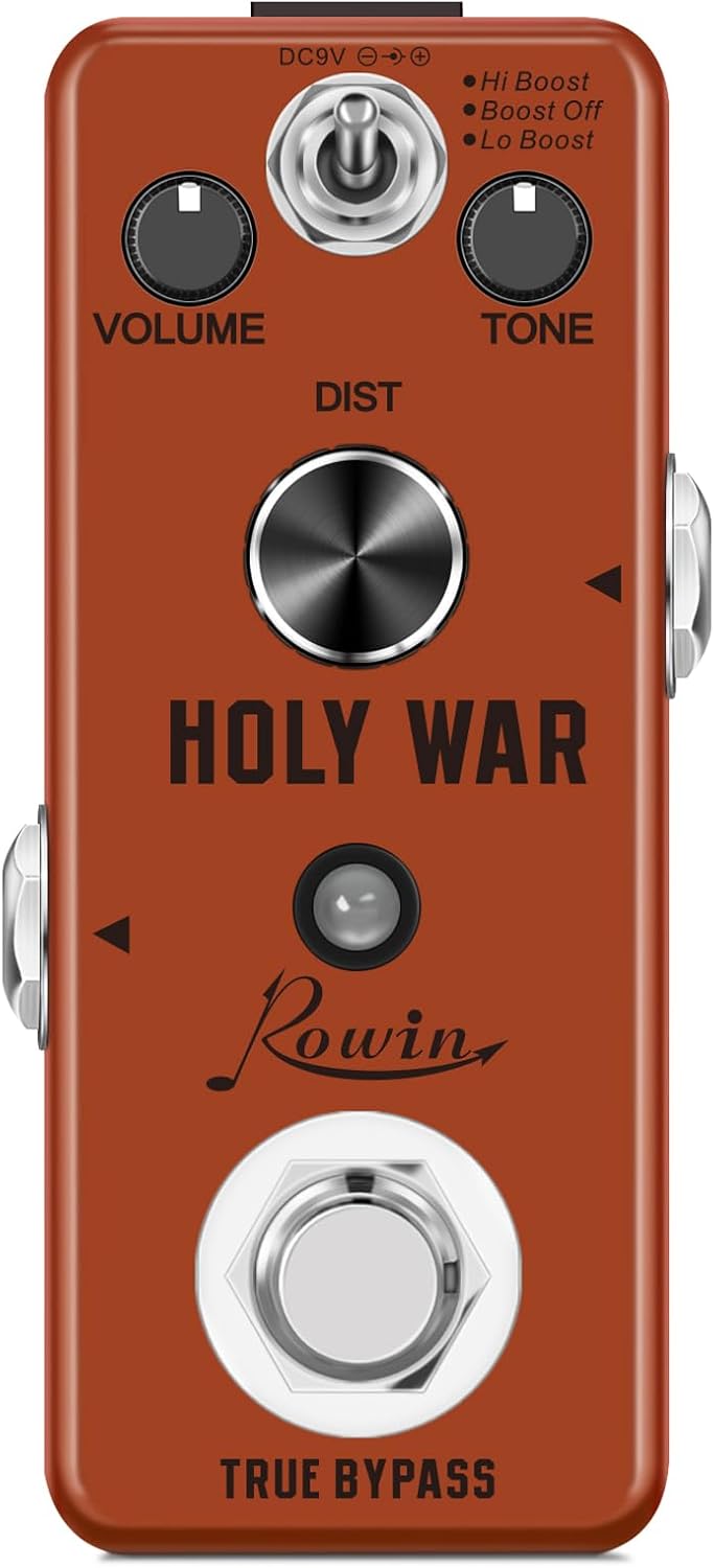 Rowin Analog Heavy Metal Distortion Pedal for Guitar Players