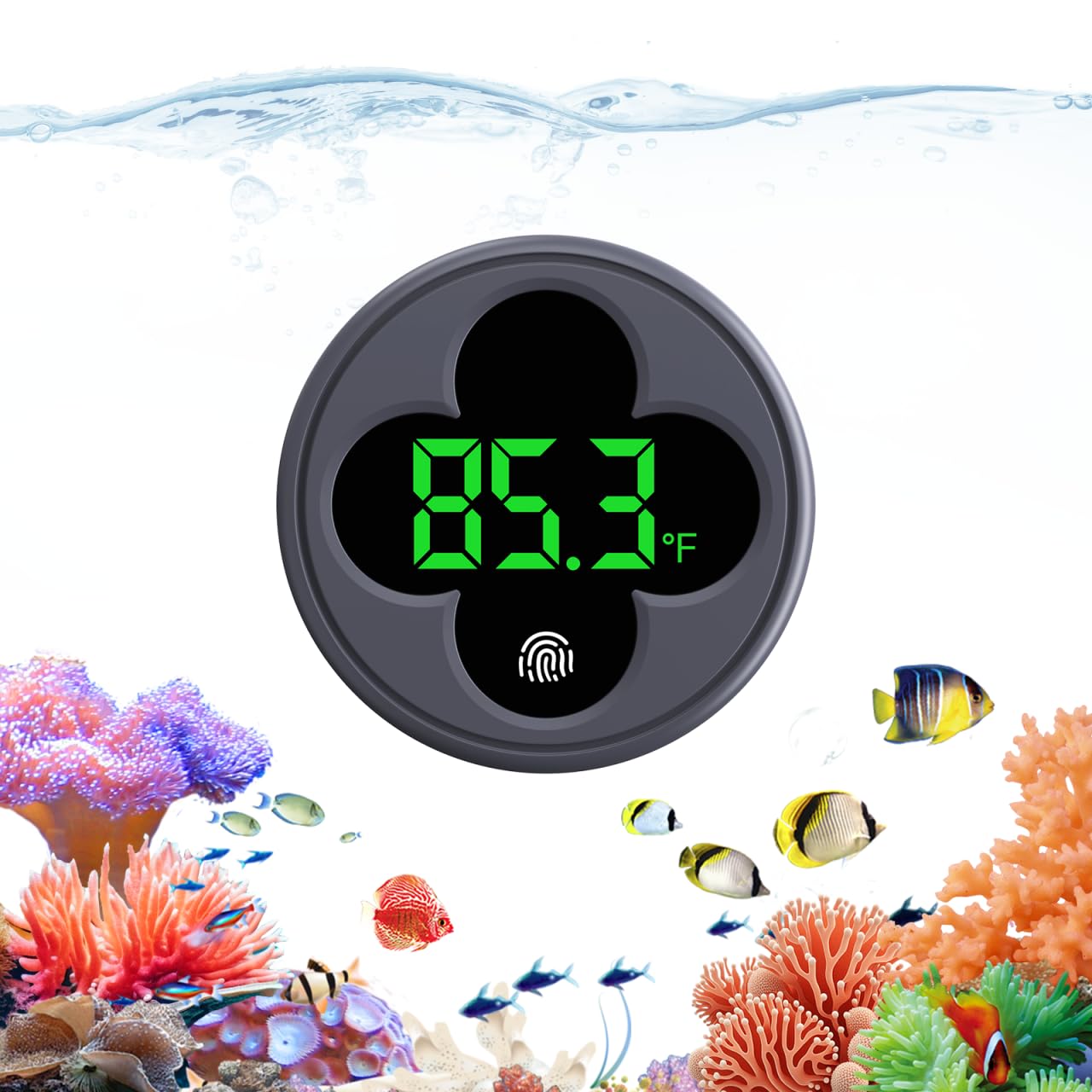 Wireless LED Aquarium Thermometer - Accurate to 0.9