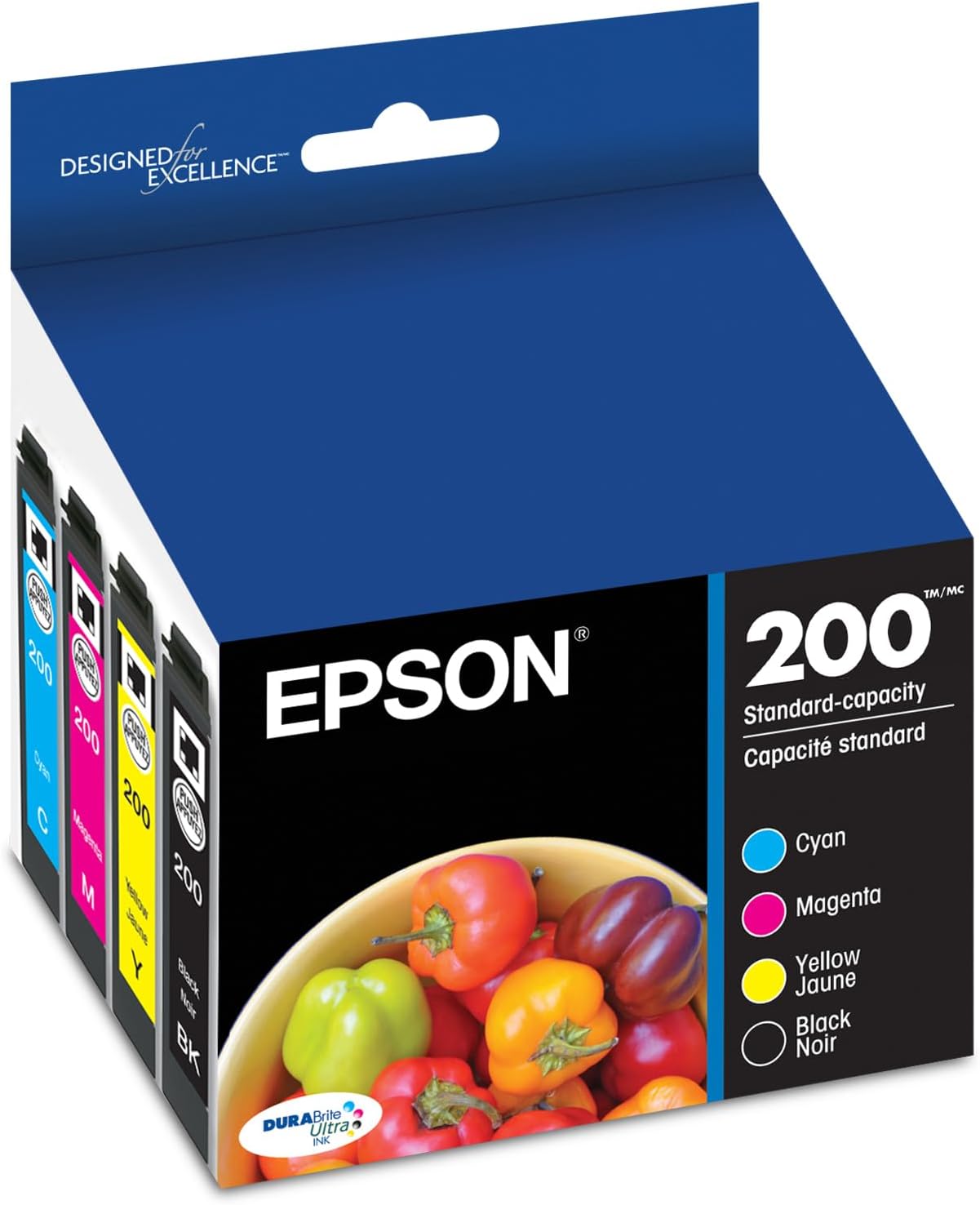 EPSON 200 DURABrite Ultra Ink Cartridge Combo Pack for Printers
