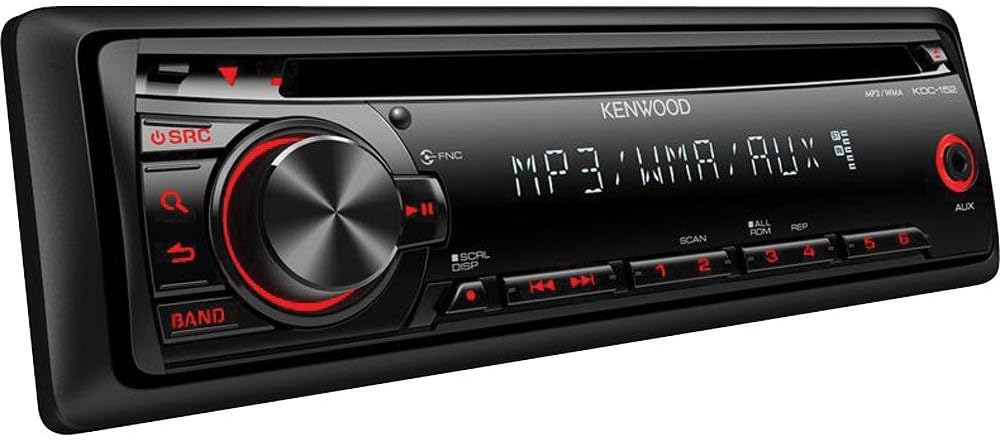 Kenwood Bluetooth Car Stereo Receiver with Dual Phone Connection