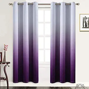 Gradient Color Ombre Blackout Curtains for Stylish Living Spaces