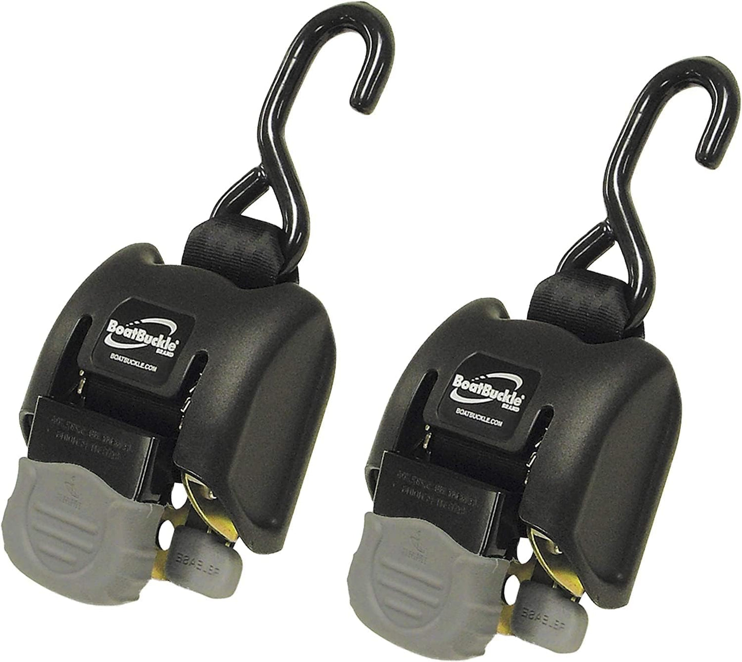 BoatBuckle G2 Retractable Transom Tie-Down Straps for Boats
