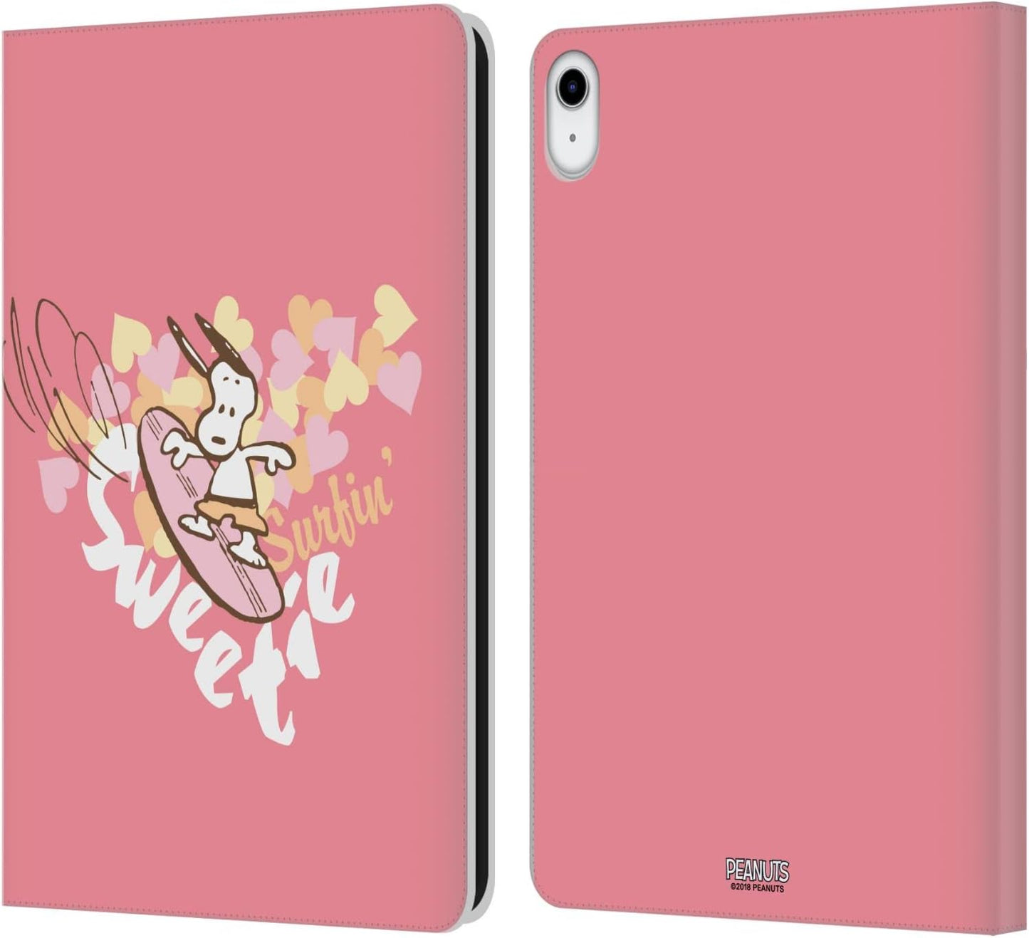 Peanuts Surfing Sweetie Leather Wallet Case for iPad 10.9 2022/2025