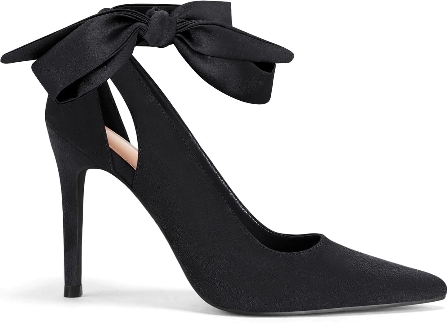 Fashare Womens High Heels Bow Tie Back Stiletto Pumps Shoes