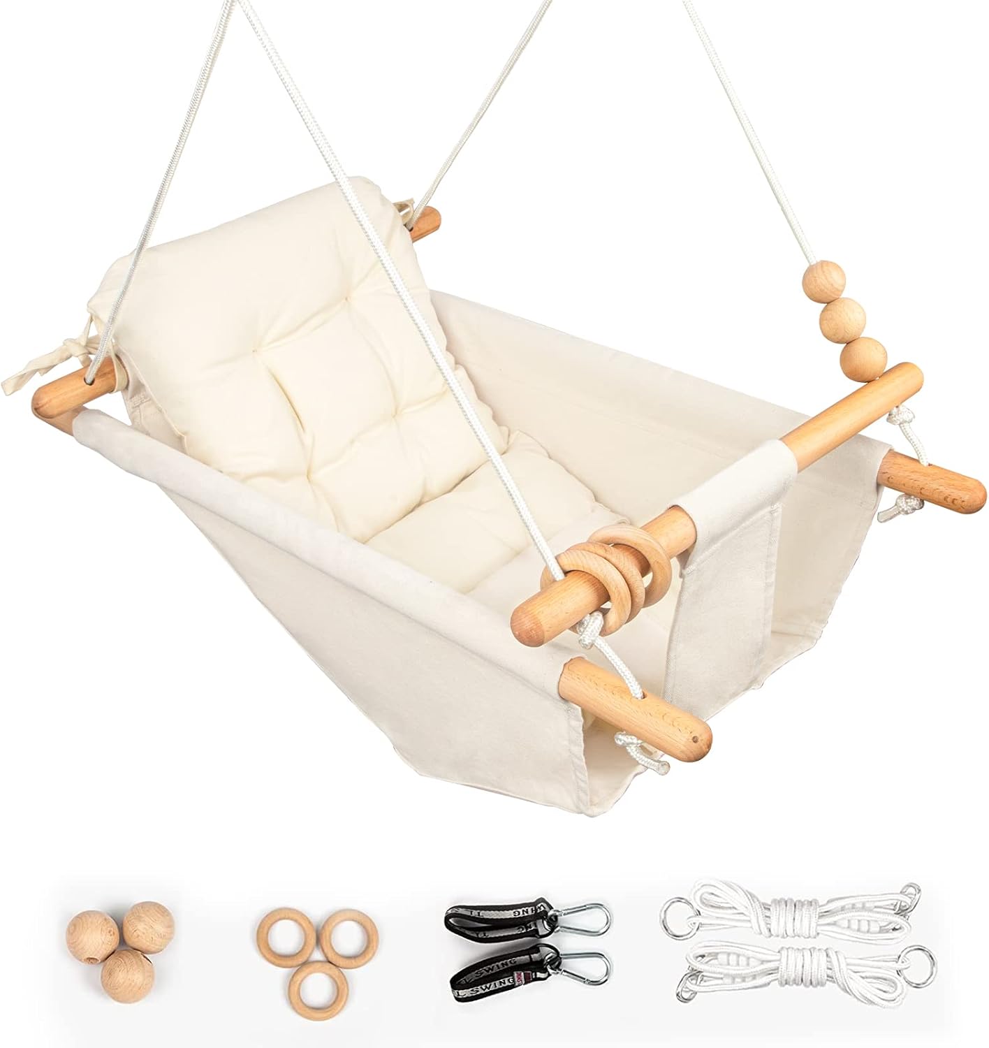 Tislly Baby Swing: Safe & Stylish for Indoors & Out!