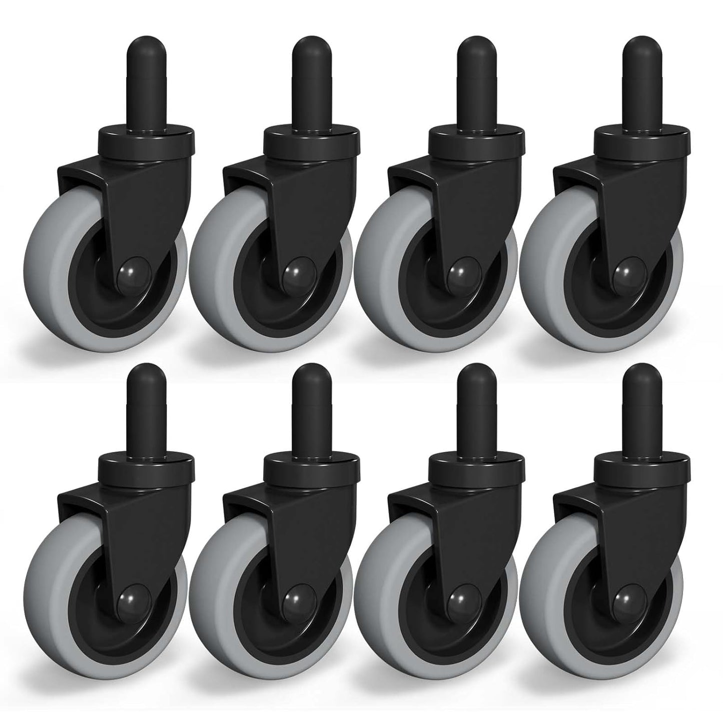 AAGUT Mop Bucket Replacement Casters 3in Set of 8 for Easy Use