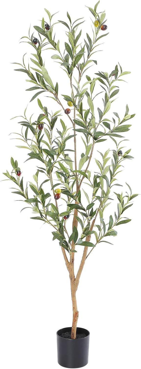 Faux Olive Tree 4ft - Realistic Indoor Decor for Home & Office