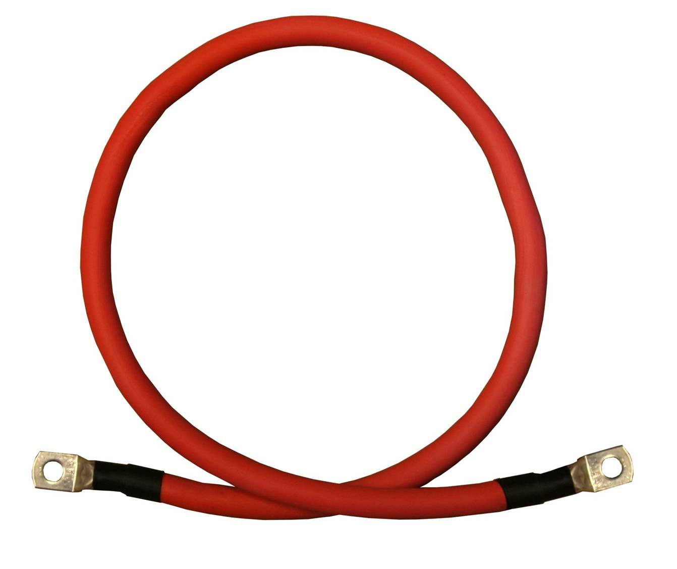 2 AWG 5 Feet Pure Copper Battery Inverter Cables for Solar Use