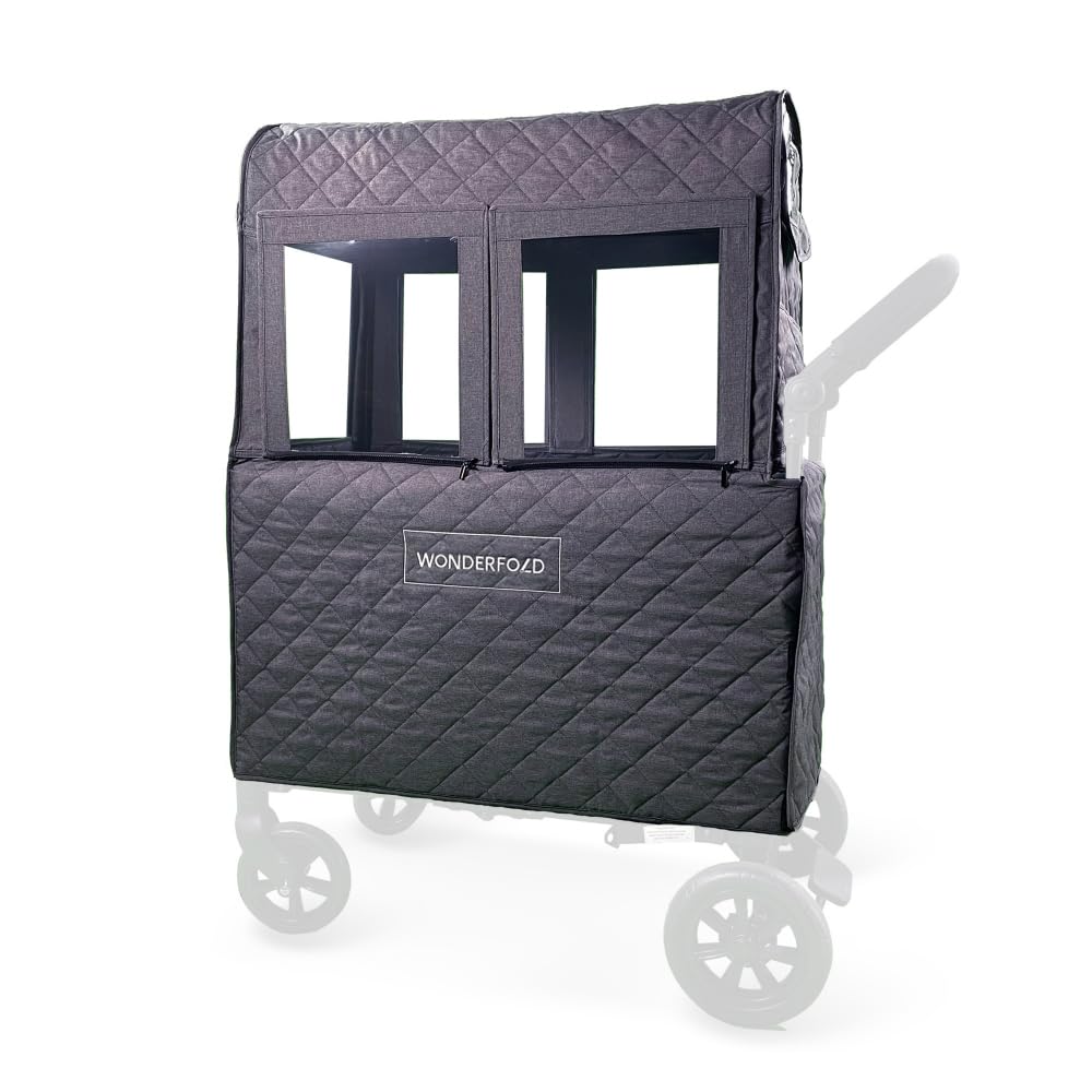 WONDERFOLD Cold Weather Shield Stroller Cover for Winter Comfort