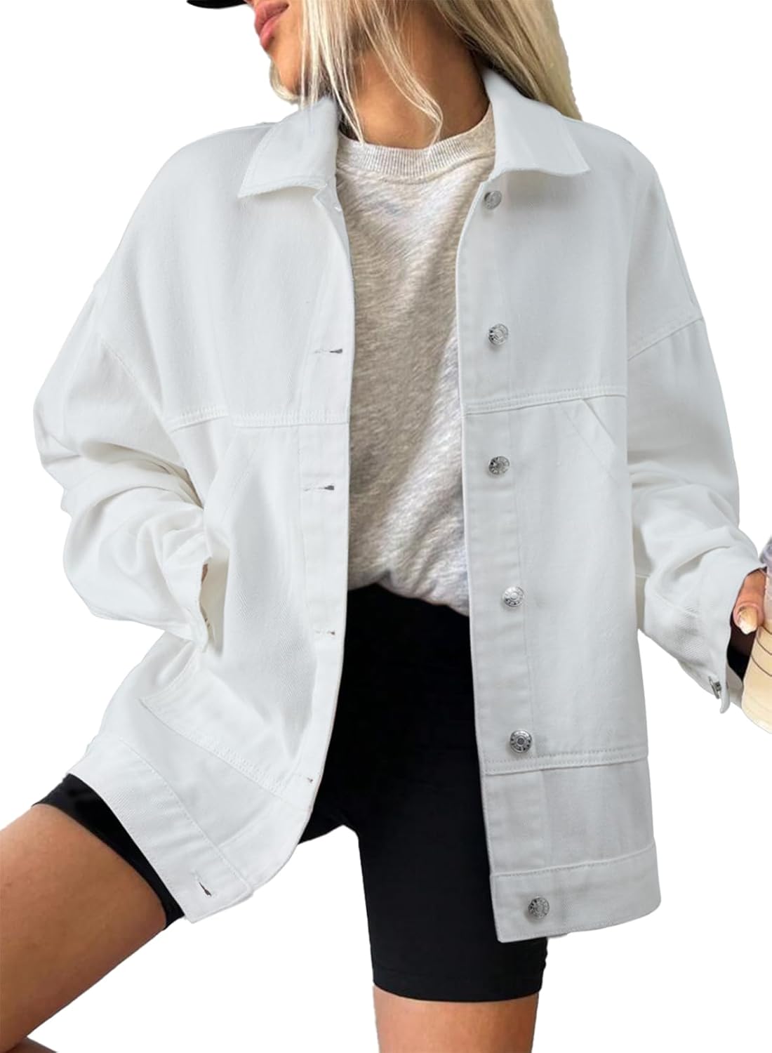 SHEWIN Womens Denim Jacket for Casual Style and Comfort