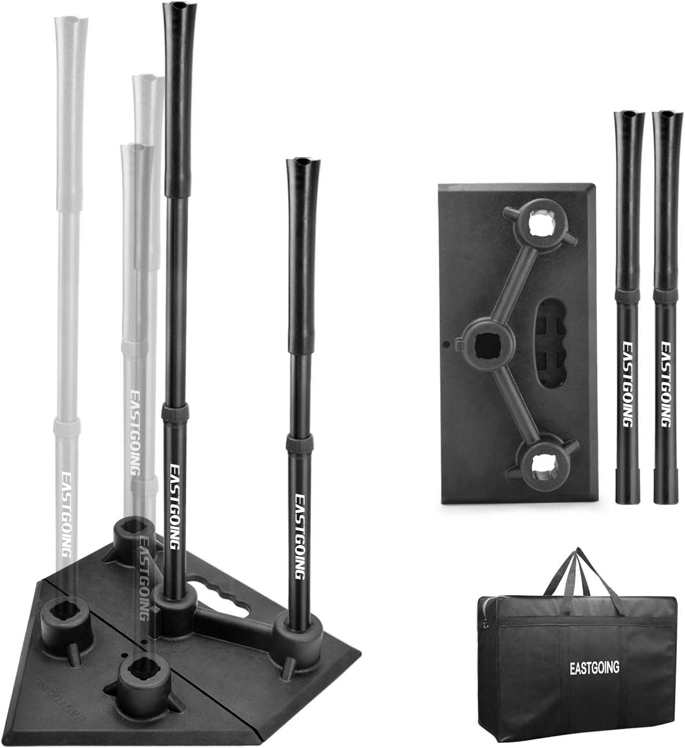 Eastgoing Heavy Duty Portable Batting Tee for All Ages Players