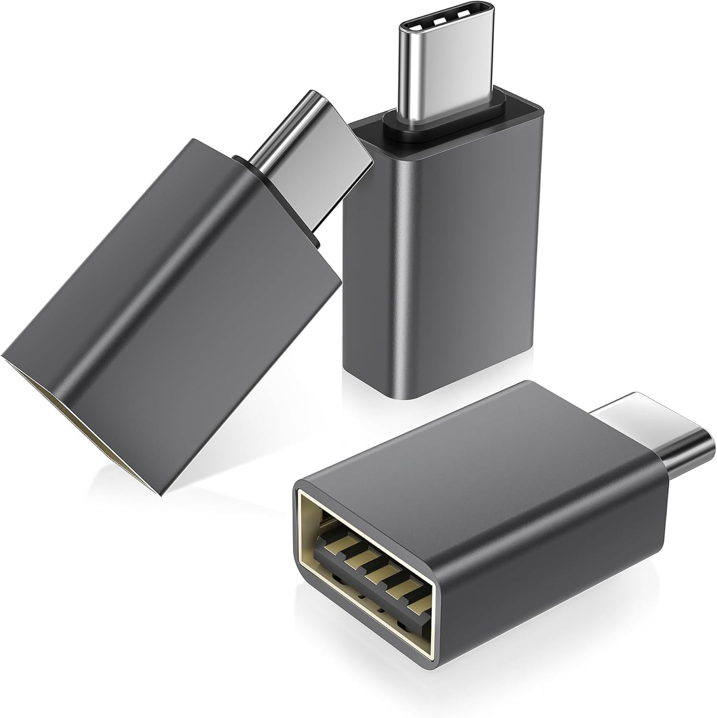 Basesailor USB C to USB Adapter 3 Pack - Fast Data Transfer