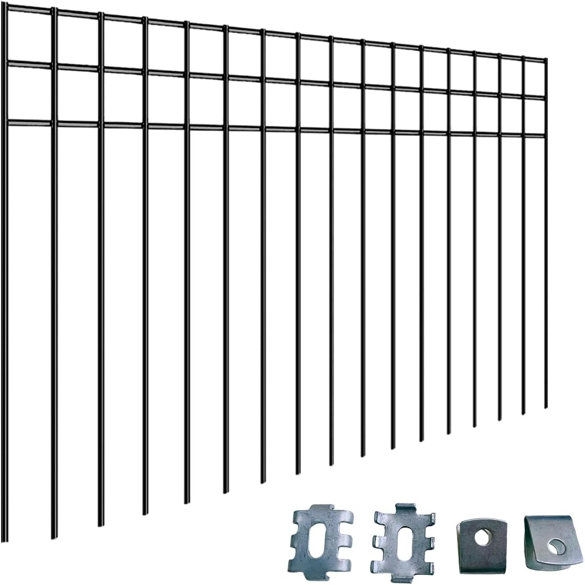 24x15-inch No Dig Animal Barrier Fence for Garden Protection