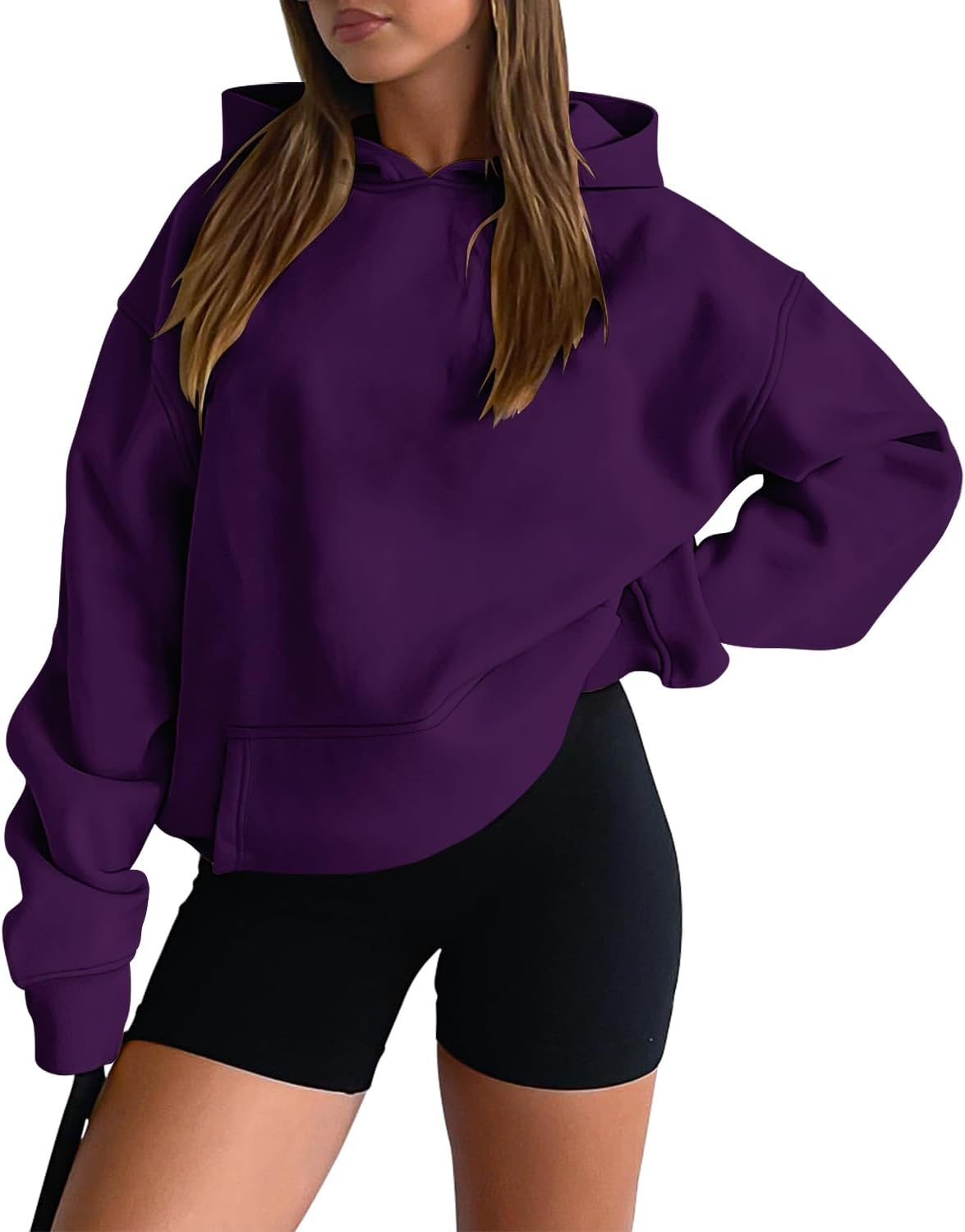 onlypuff Women Casual Pullover Hoodies for Chic Comfort