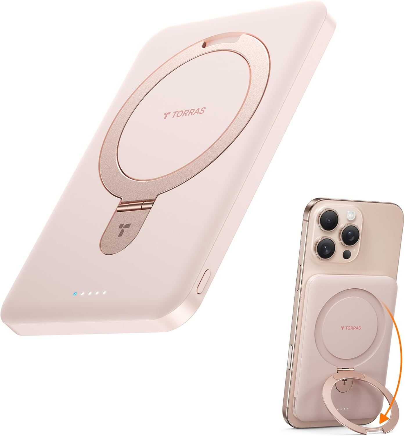 TORRAS 0.45in Slim Magnetic Portable Charger Power Bank for iPhone