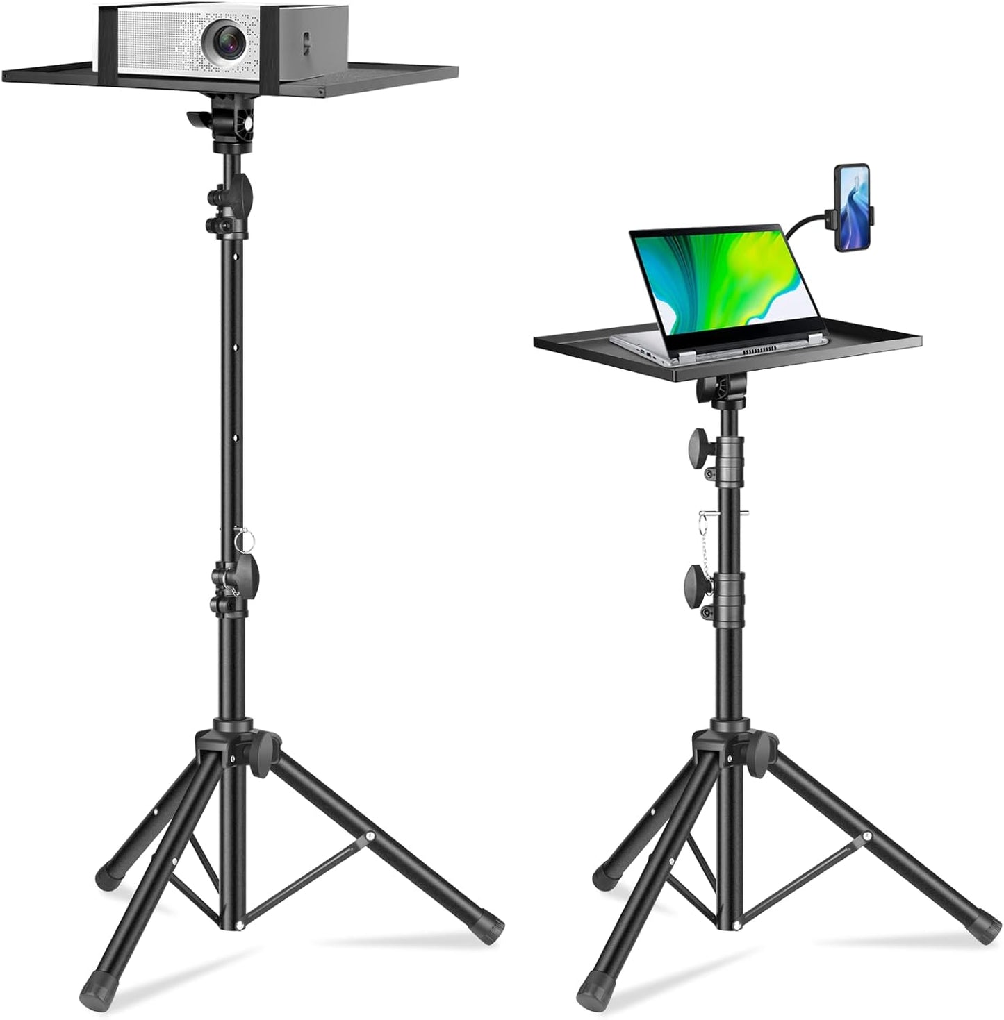 Adjustable Projector & Laptop Stand - Portable Versatility