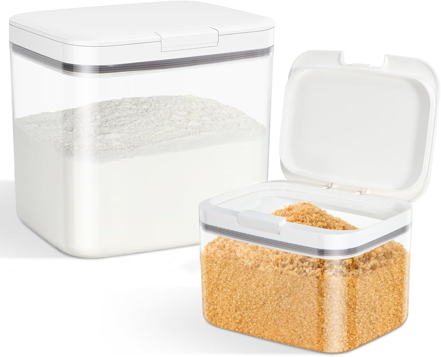Innovative Food Storage Containers for Flour and Sugar 2Pack