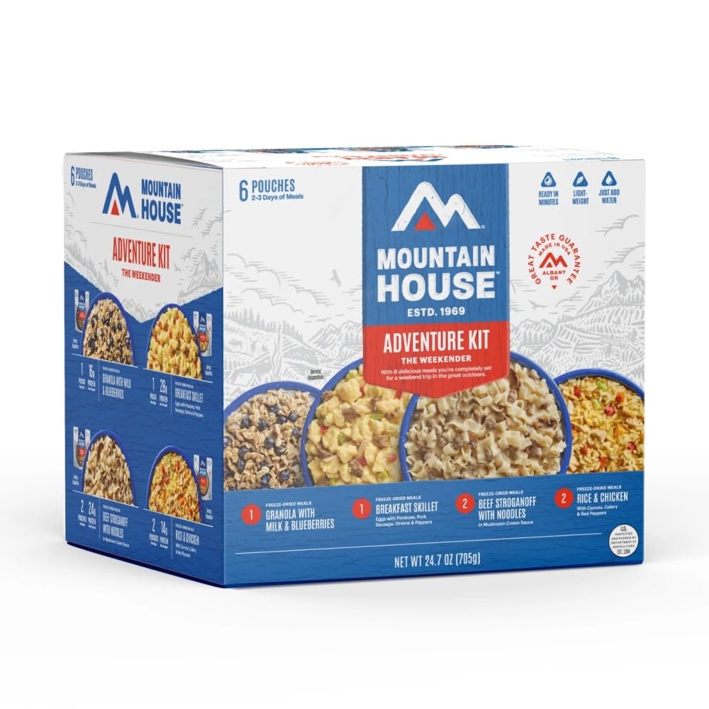 Mountain House Adventure Weekender Kit for Camping Food Lovers