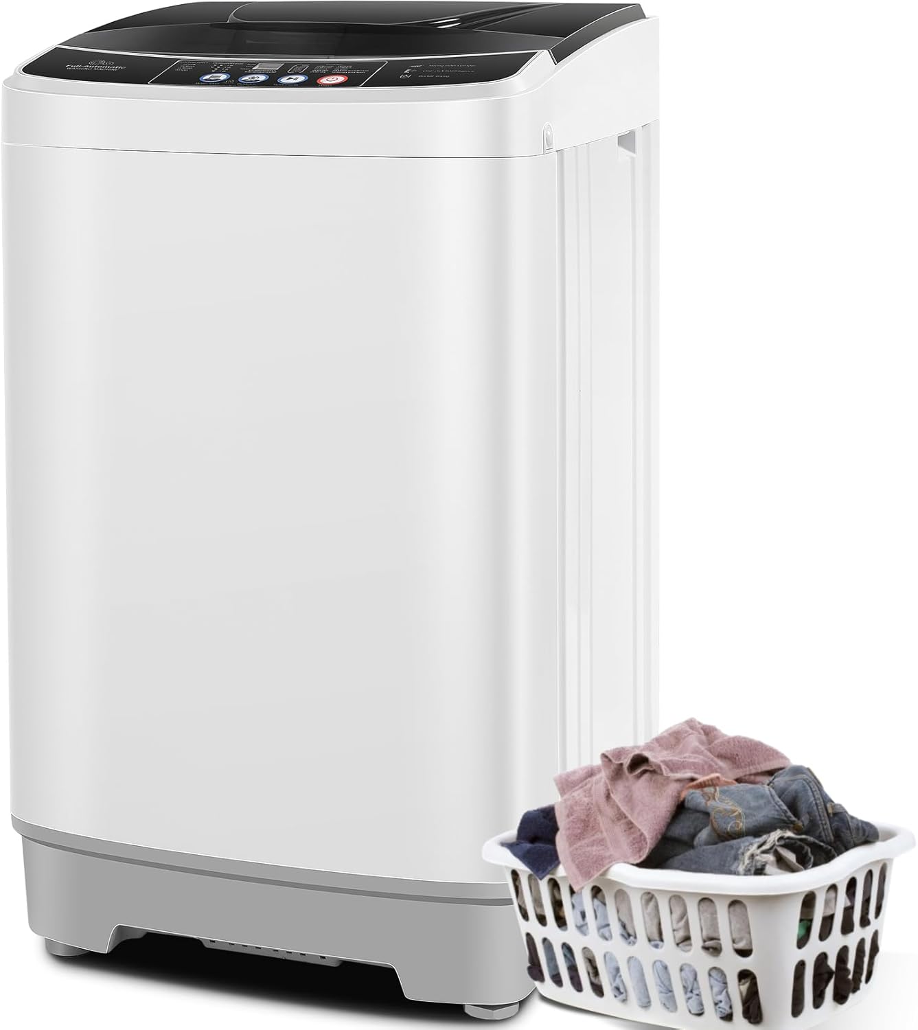 Compact 20Lbs Portable Washer - 10 Programs, Space-Saving