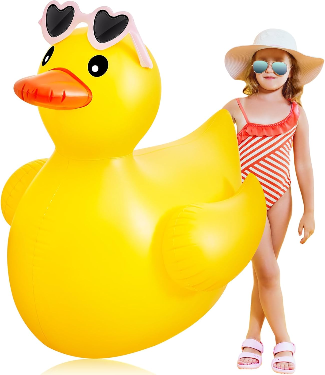 Giant Inflatable Duck Pool Float for Summer Fun and Parties