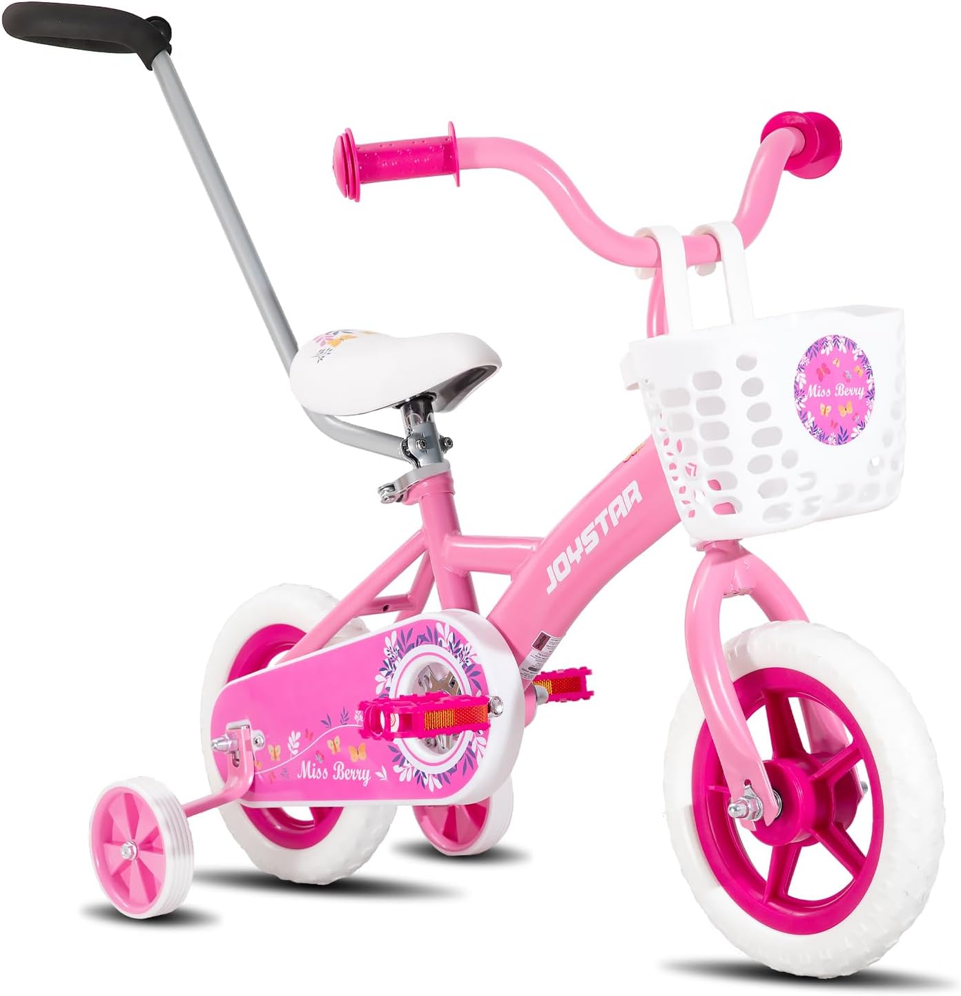 Kids Bike for Boys and Girls 1-4 Years with Training Wheels and Basket