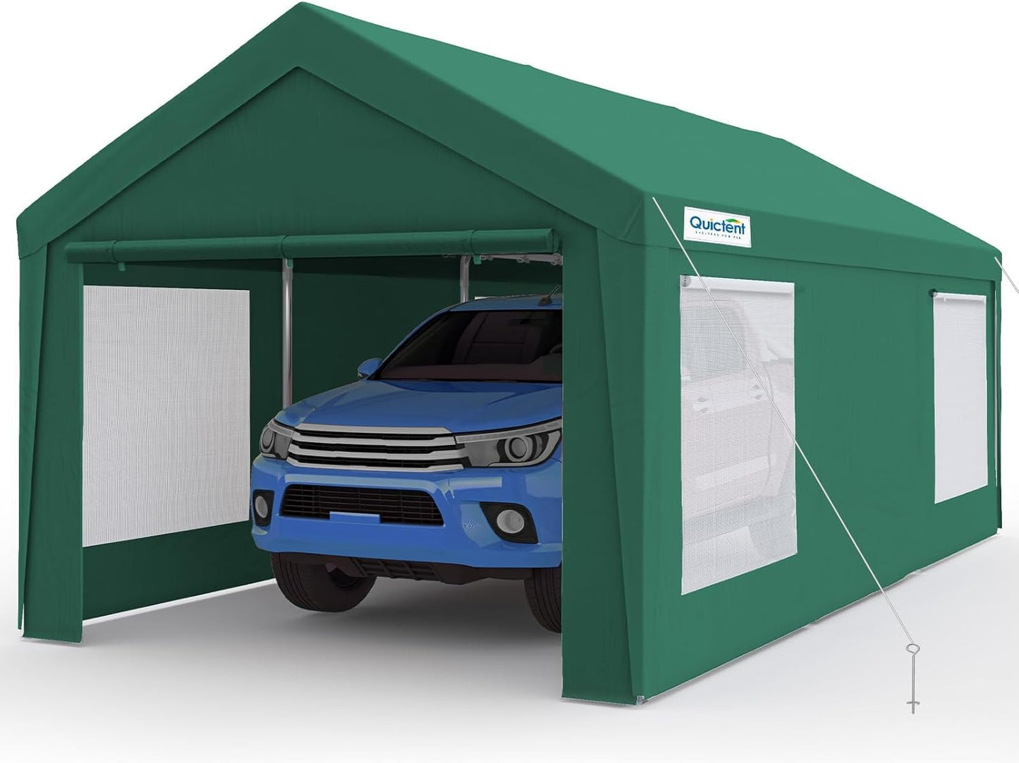 Quictent 12x20 ft Heavy Duty Carport Canopy for Outdoor Use