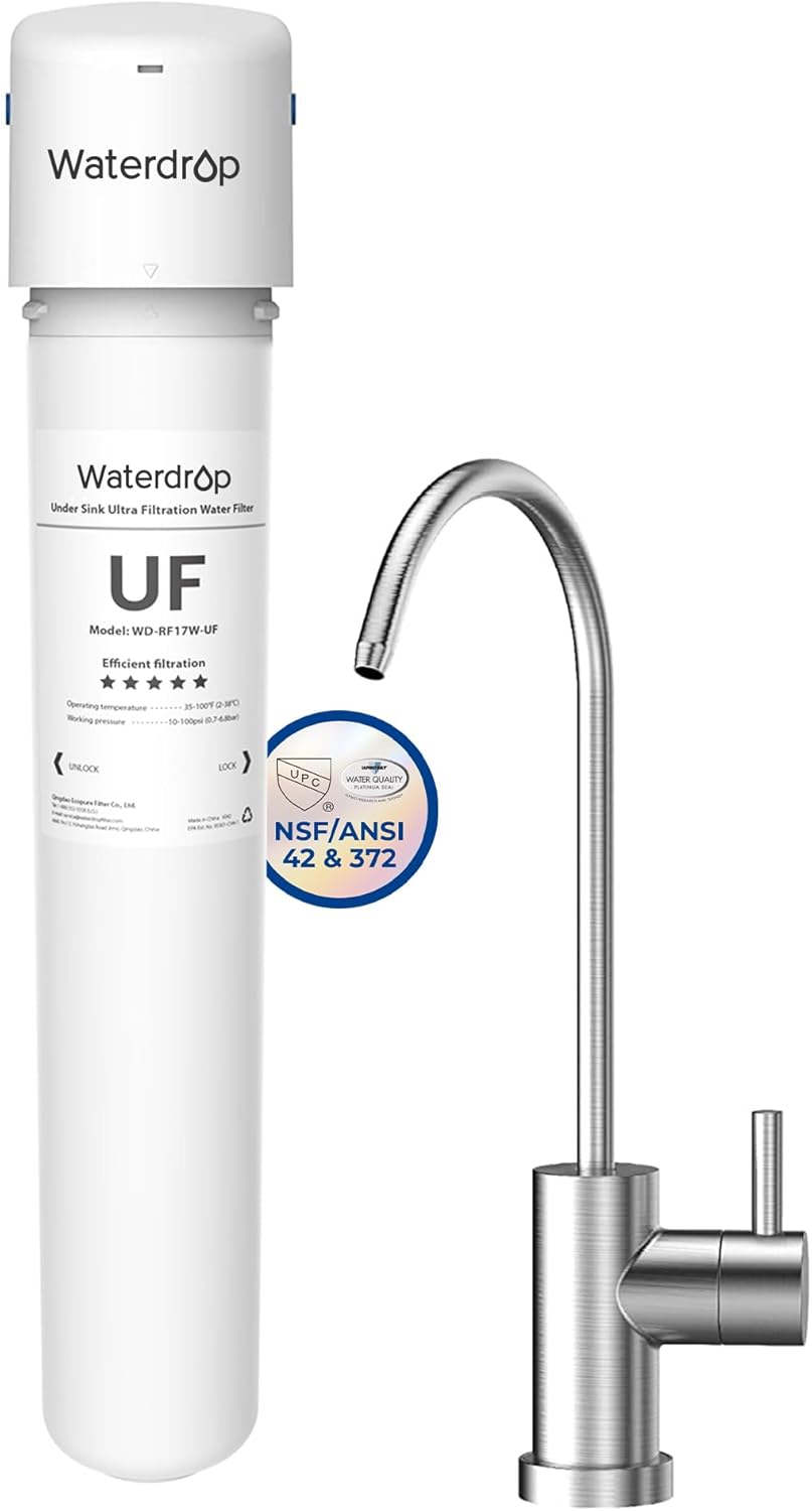 Waterdrop 17UBW-UF Ultra Filtration Under Sink Water Filter System