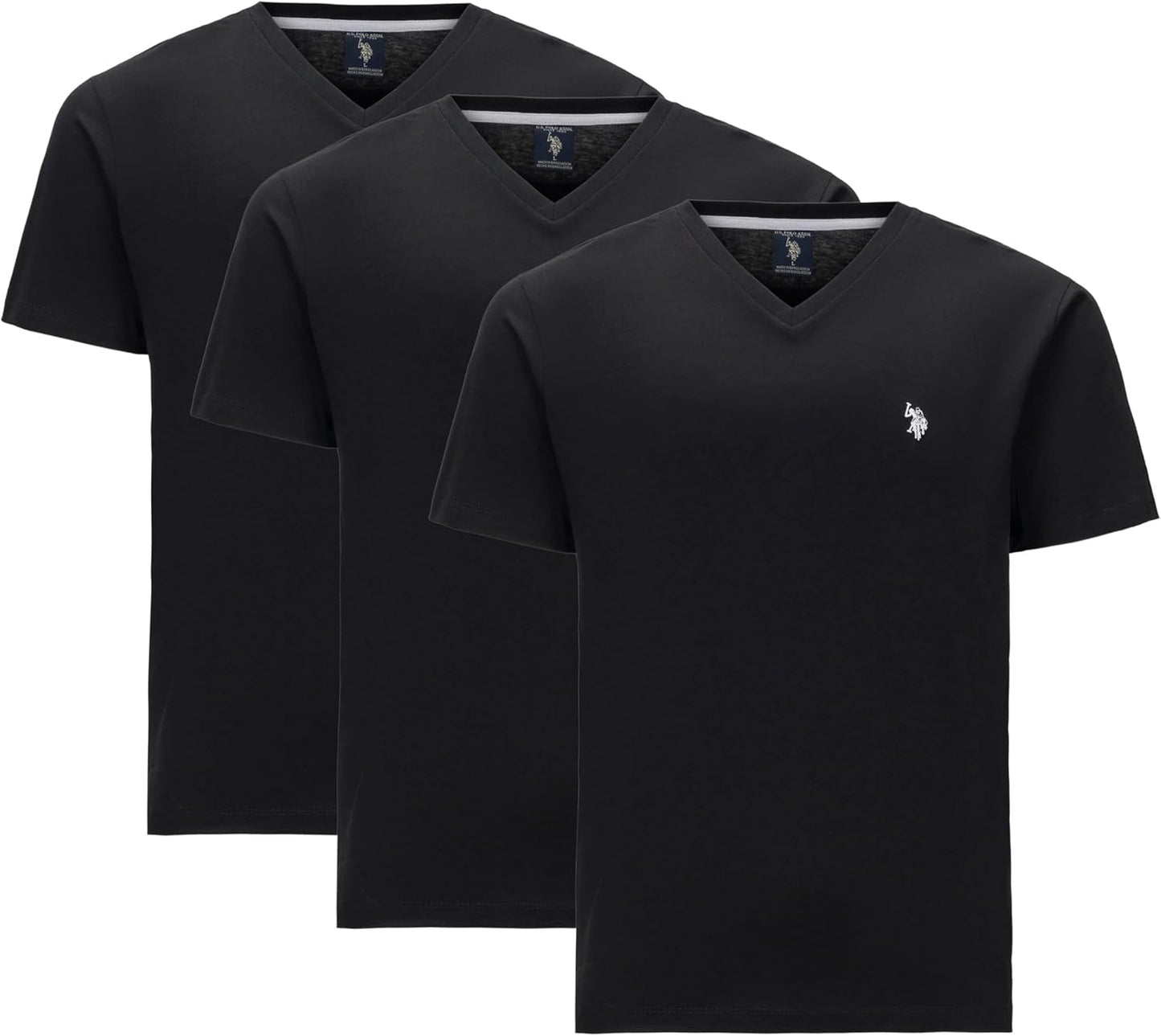 U.S. Polo Assn. Men's V-Neck Tee 3-Pack for Everyday Comfort