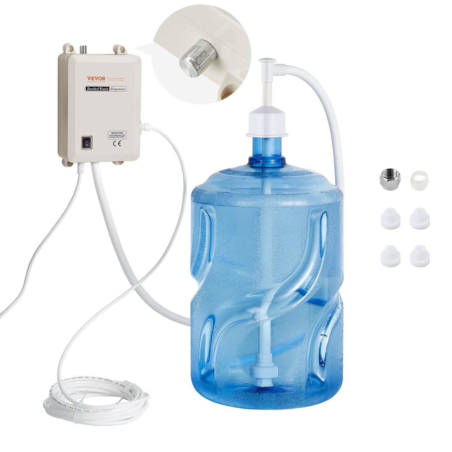 VEVOR Bottled Water Dispenser Pump System for 5 Gallon Jugs