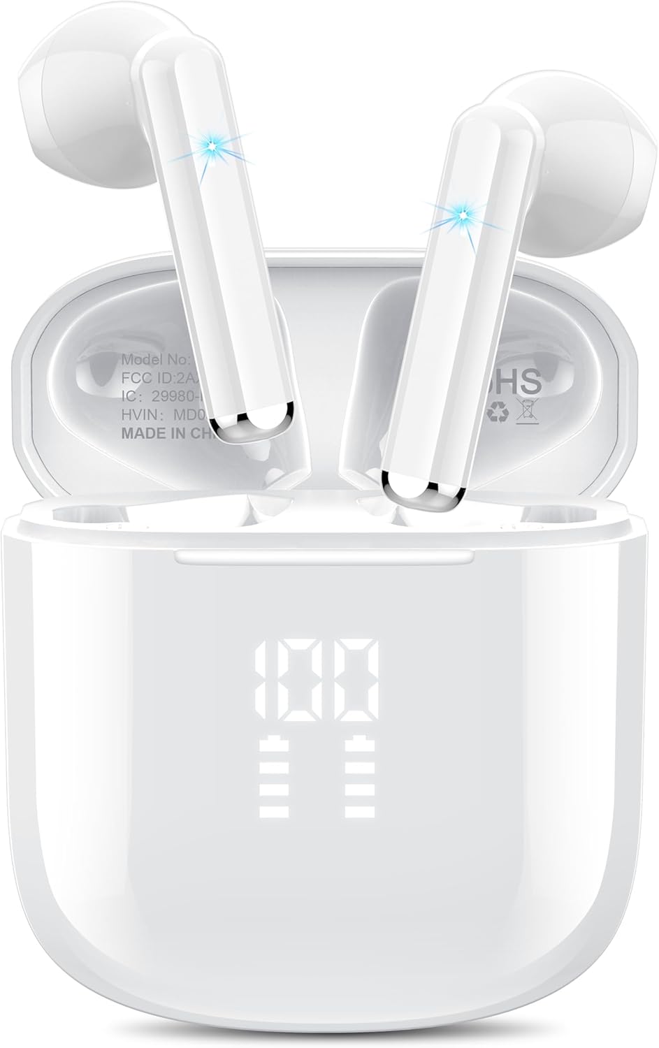 OYIB Bluetooth Earbuds with 4-Mics Crystal Clear Calls