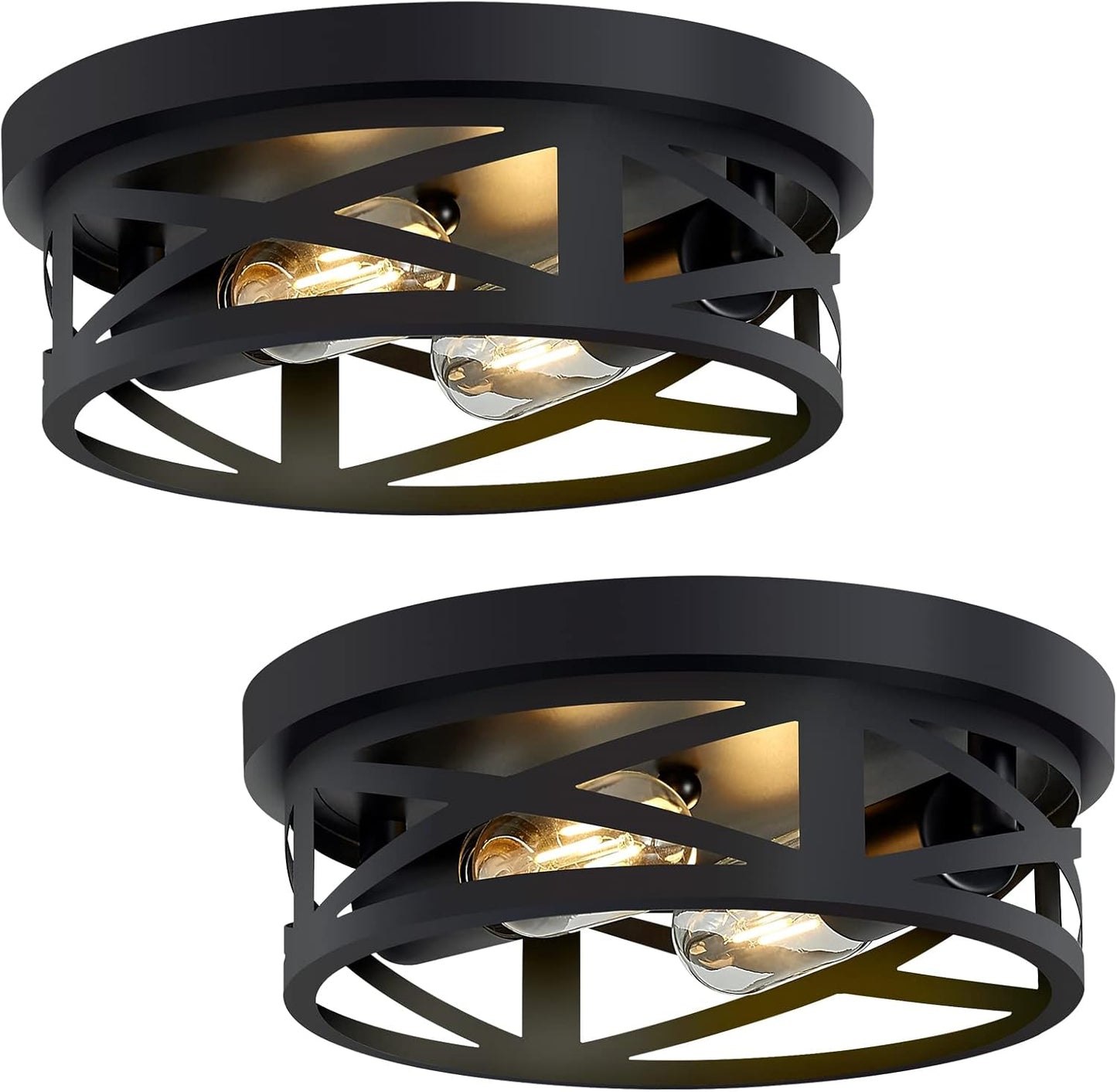 Flush Mount Ceiling Light Fixture for Farmhouse and Kitchen