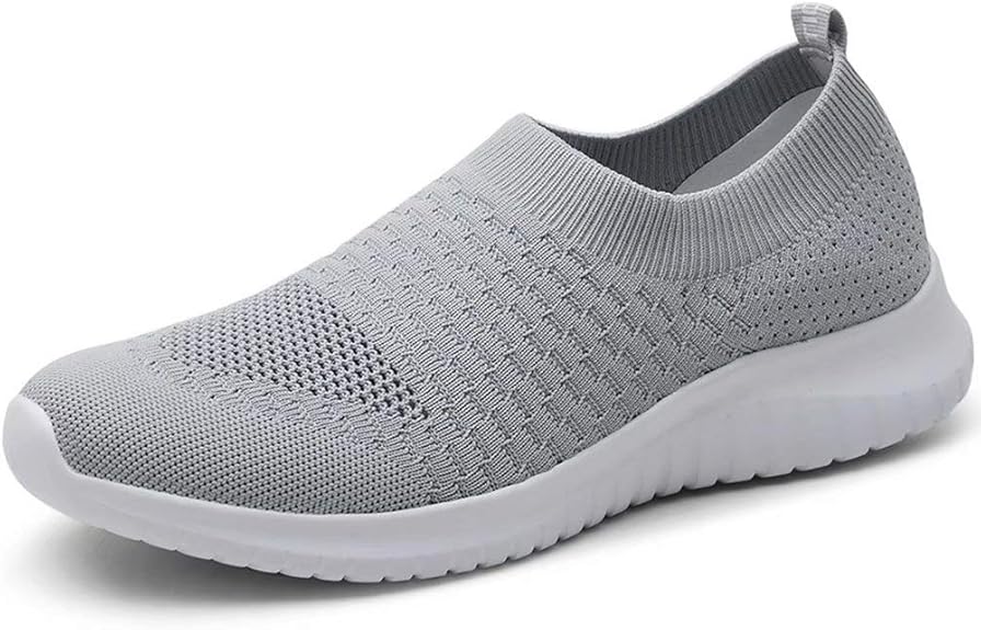 konhill Women's Walking Tennis Shoes - Lightweight Slip on Sneakers