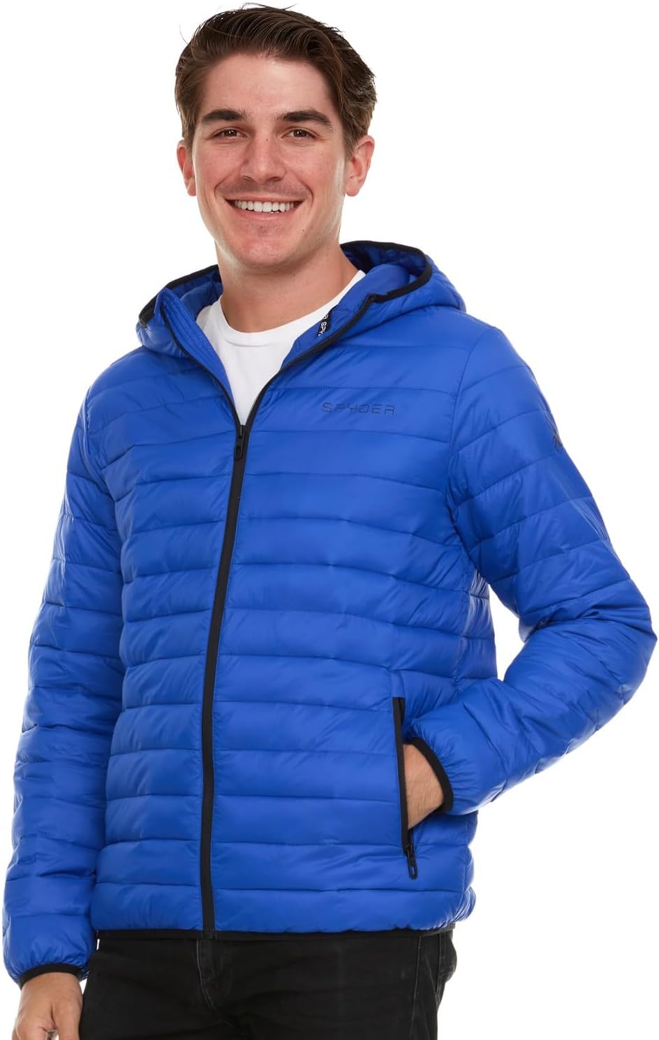 Spyder Packable Puffer Jacket: Lightweight Winter Hooded Men's Winter Coat