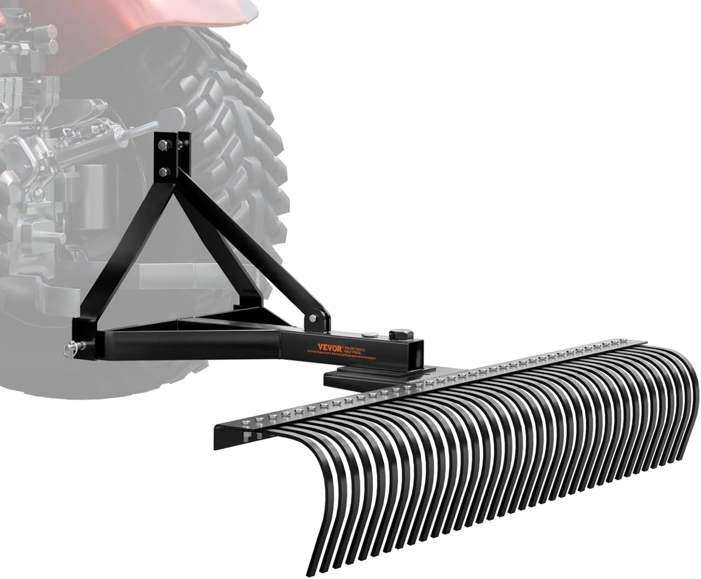 VEVOR 72-inch Tow Behind Dethatcher for Efficient Lawn Care