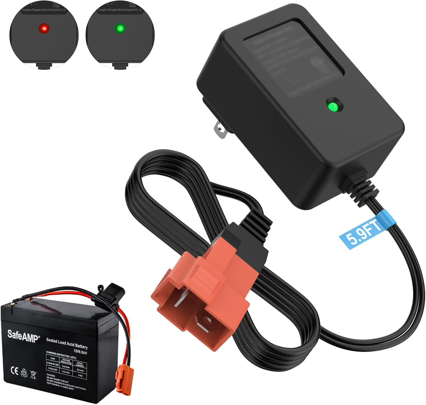 IBERLS 12V Ride-On Toy Battery Charger