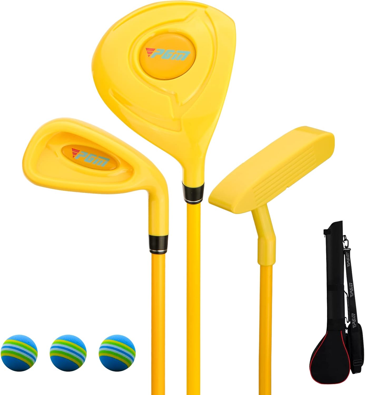 PGM Children's Golf Club Set for Beginners - 3 Piece Set
