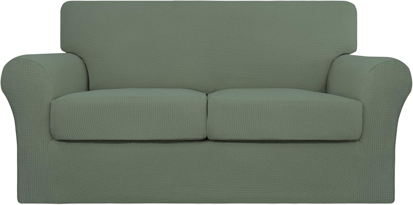 Easy-Going 3 Pieces Stretch Couch Cover for Dogs and Pets