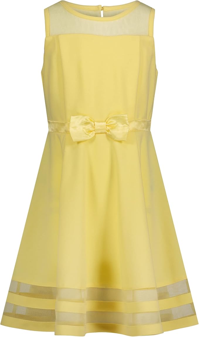 Calvin Klein Girls' Sleeveless Party Dress with Fit and Flare Style