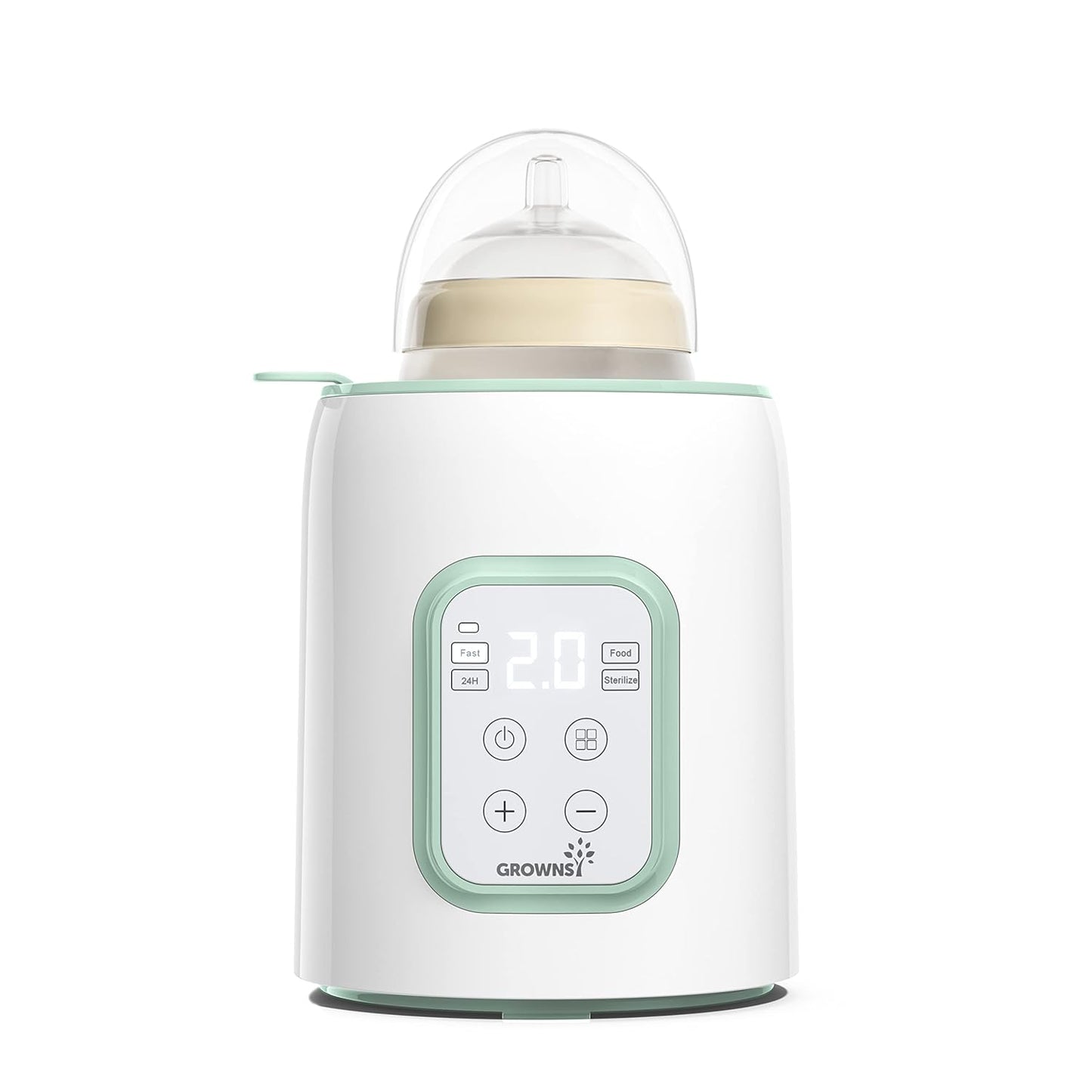 GROWNSY 8-in-1 Fast Bottle Warmer - Accurate Temp Control