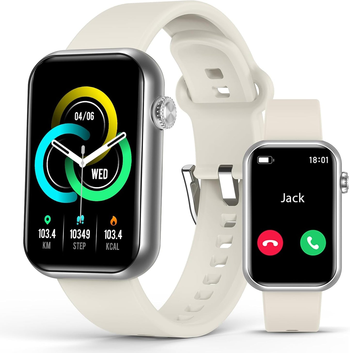 Smart Watch Fitness Tracker with Heart Rate Monitor and Calls