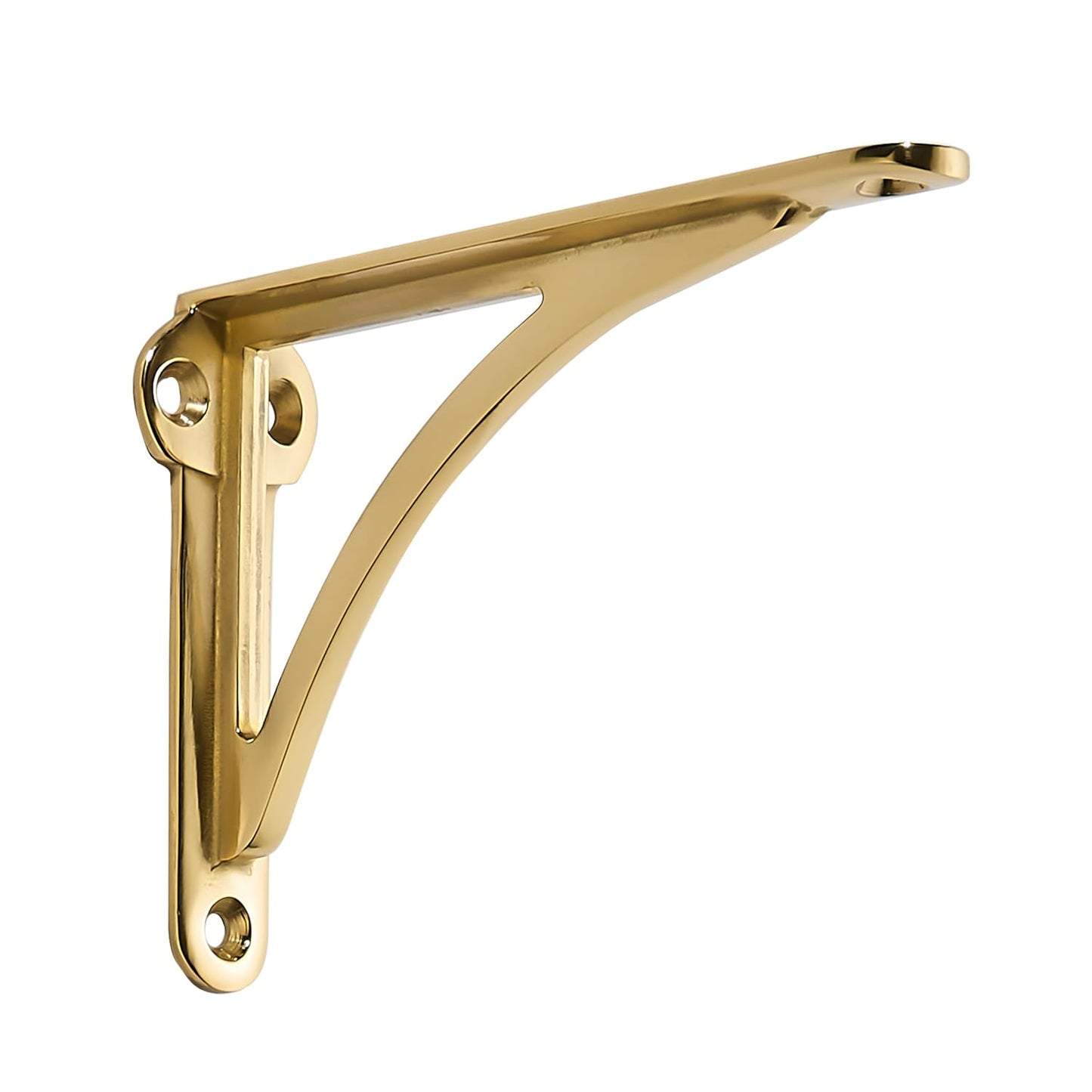 Khtumeware 100% Solid Brass Decorative Shelf Brackets for Home