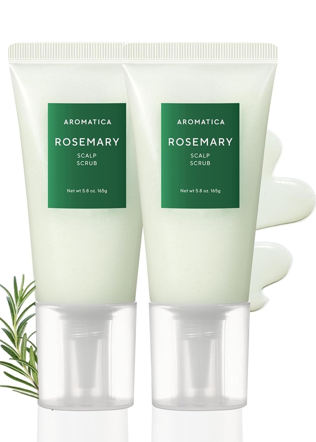 AROMATICA Rosemary Scalp Scrub Gift Set for Deep Detox