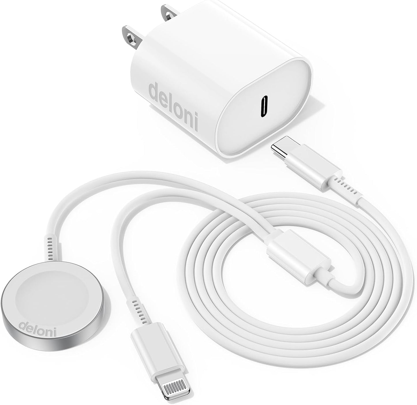 Fast Charging Magnetic Apple Watch Cord & USB-C Cable Set