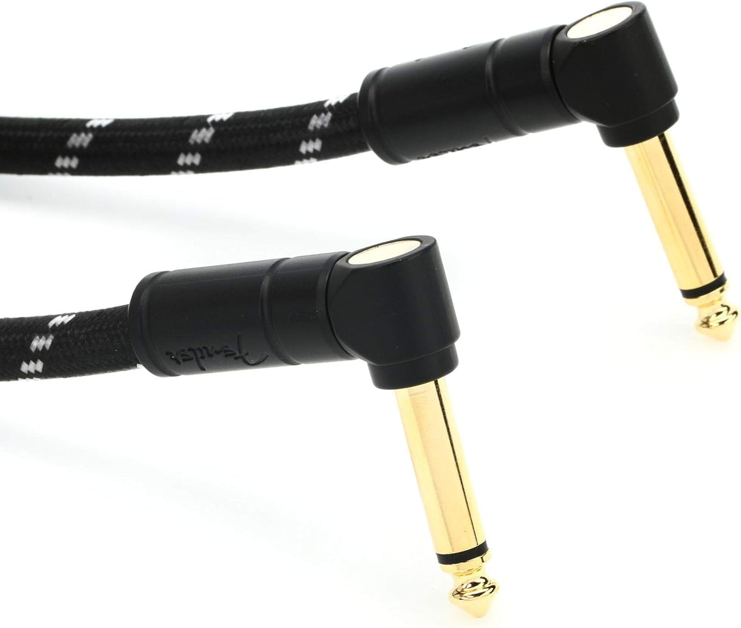 Fender Deluxe Patch Cable - 1ft Black Tweed